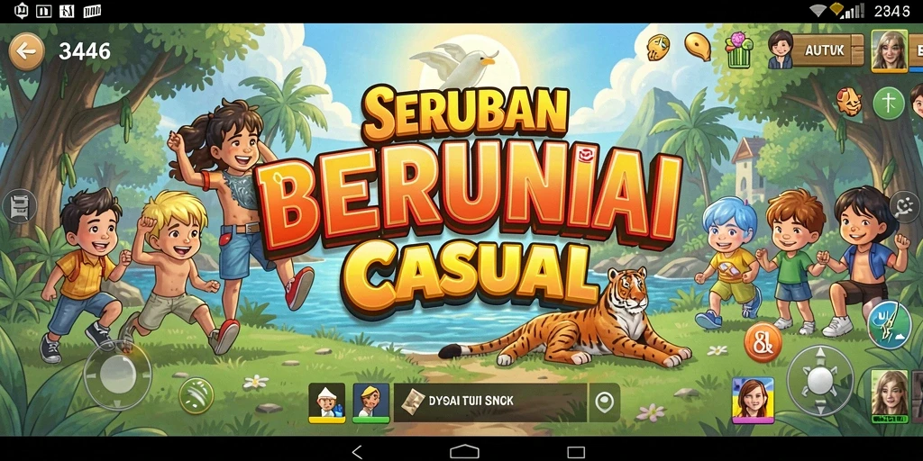 Tampilan gameplay seru dan interaktif dari game Casual 3446.