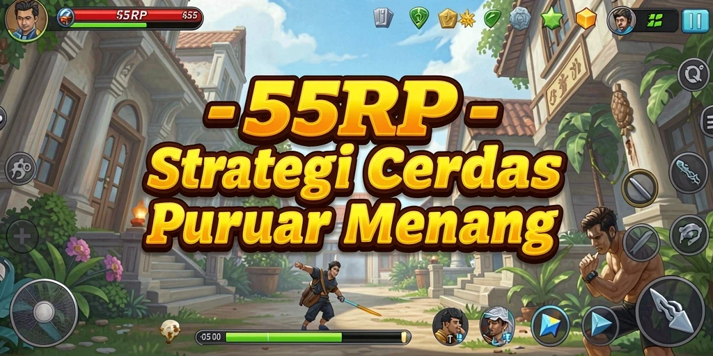 Screenshot gameplay 55RP dengan aksi strategi menawan.