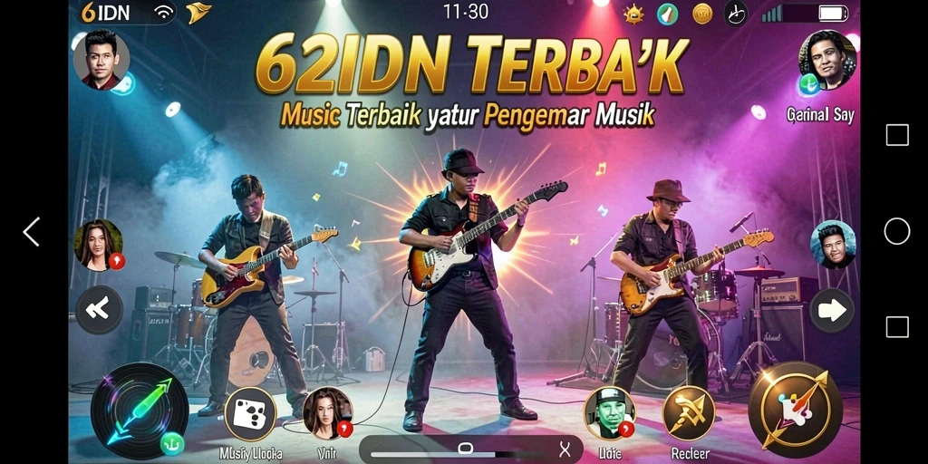 Tangkapan layar menunjukkan gameplay Musik yang mengasyikkan di 62IDN.