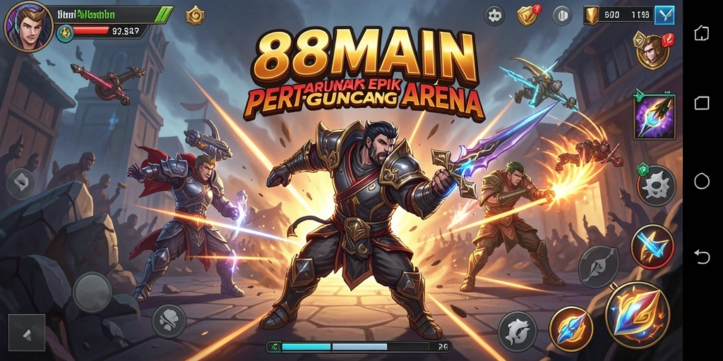 Tampilan pertarungan seru dalam game Fighting 88MAIN.