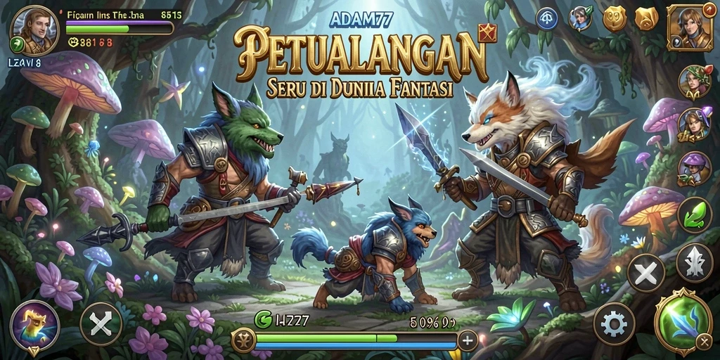 Tangkapan layar gameplay ADAM77 menampilkan aksi petualangan yang mendebarkan.