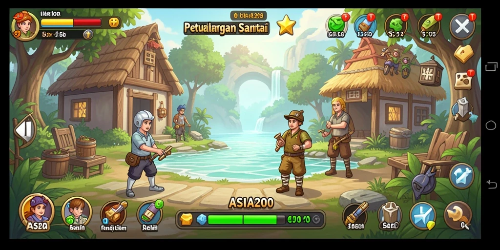 Tampilan gameplay ASIA200 yang mengasyikkan dan santai.