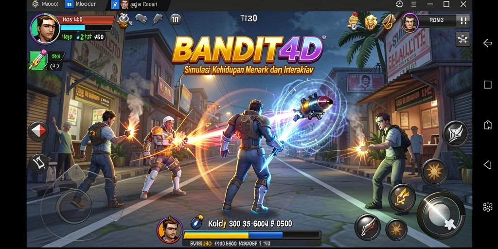 Tampilan gameplay menarik dan interaktif di BANDIT4D.