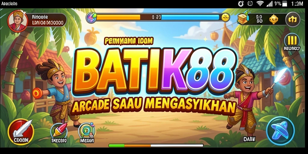 Tangkapan layar gameplay BATIK88 yang penuh aksi dan semangat Arcade.