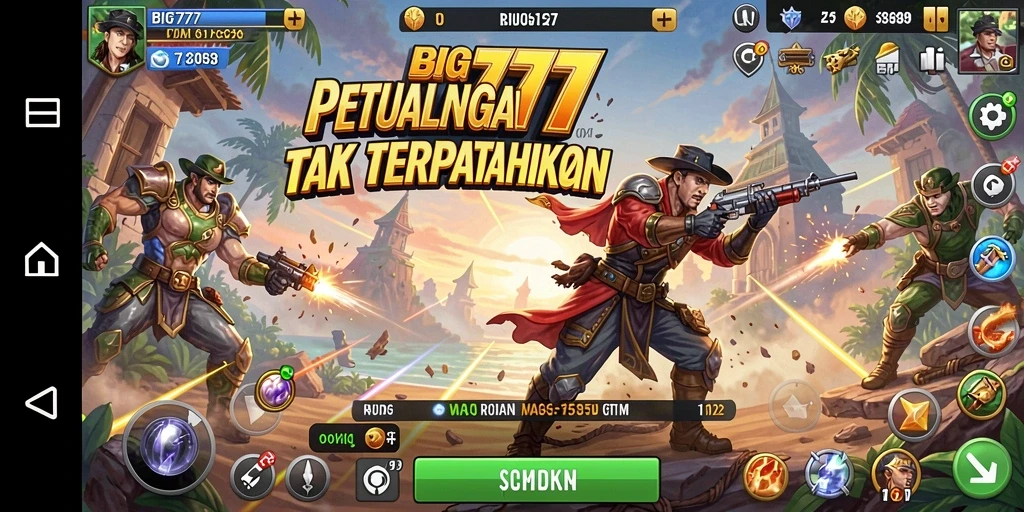 Tangkapan layar menunjukkan aksi mendebarkan di dalam BIG777.