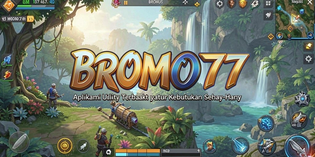 Screenshot BROMO77 menampilkan antarmuka yang ramah pengguna.