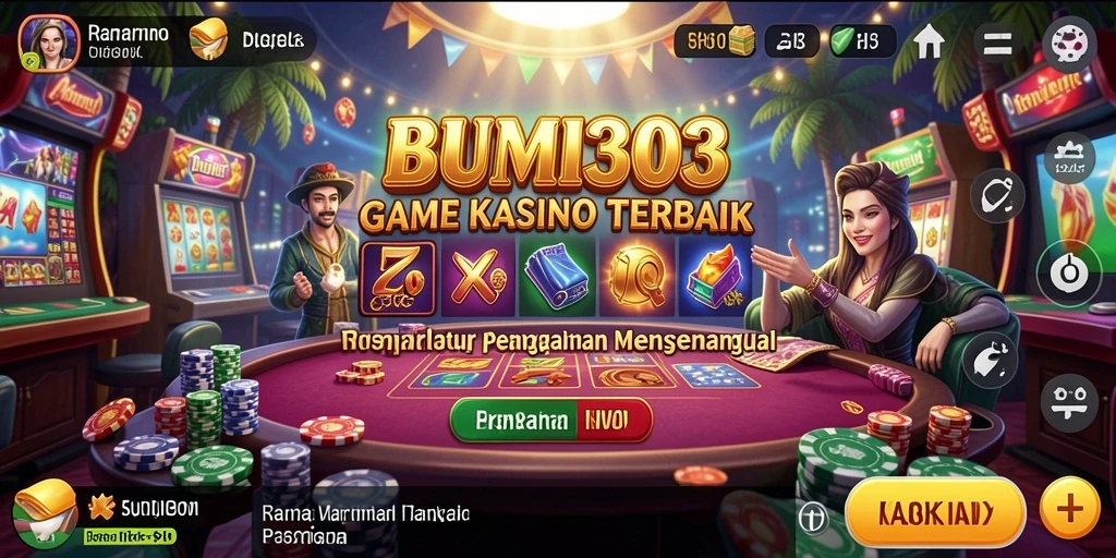 Tampilan gameplay Kasino yang menarik dari BUMI303.