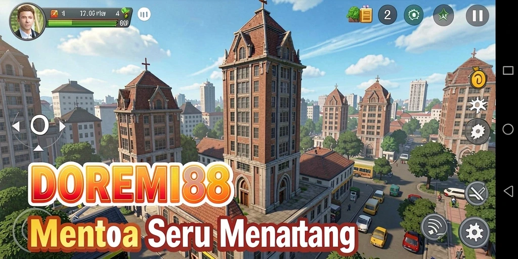 Tangkapan layar DOREMI88 menampilkan aksi intens dalam permainan Tower Defense.