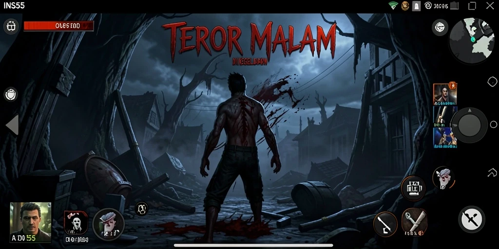 Gameplay menegangkan di dalam kegelapan menyeramkan.