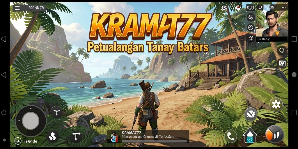 Screenshot KRAMAT77 menampilkan gameplay di dunia terbuka yang menakjubkan.
