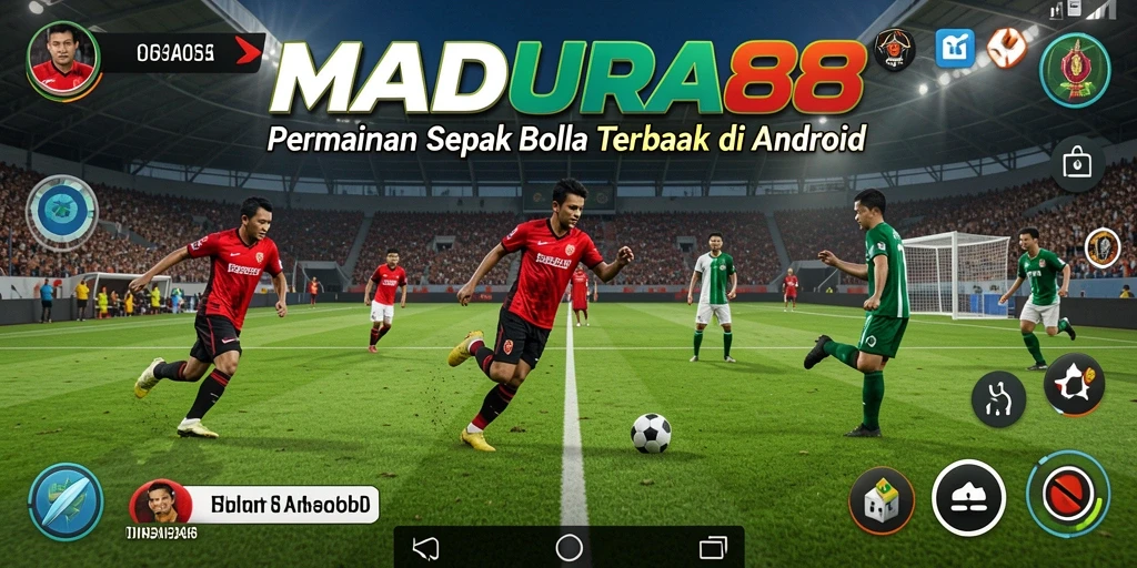 Menampilkan gameplay MADURA88 dengan aksi sepak bola yang mendebarkan.