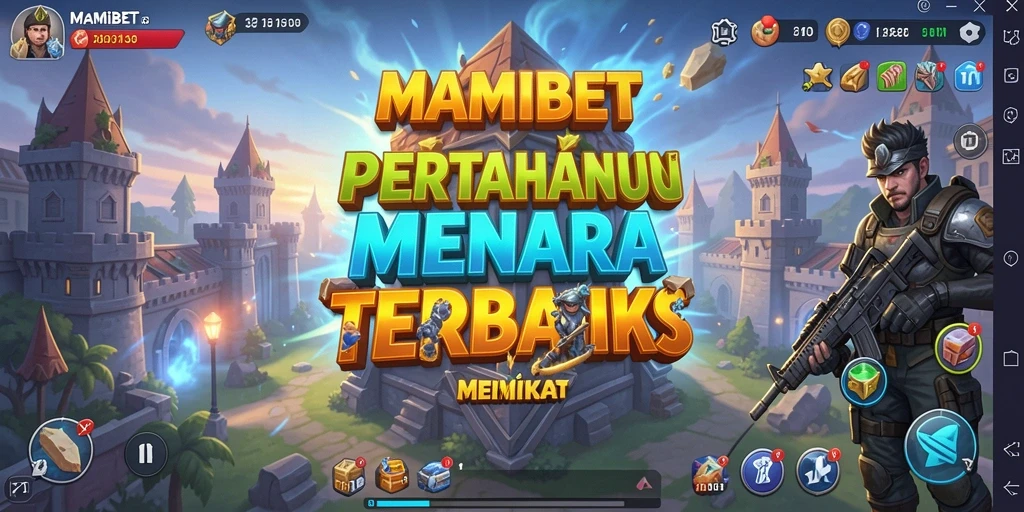 Tampilan gameplay MAMIBET yang seru dan menawan pada saat bertahan.