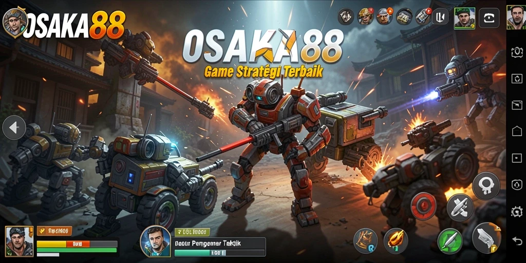 Screenshot gameplay OSAKA88 menampilkan aksi taktik yang mendebarkan.