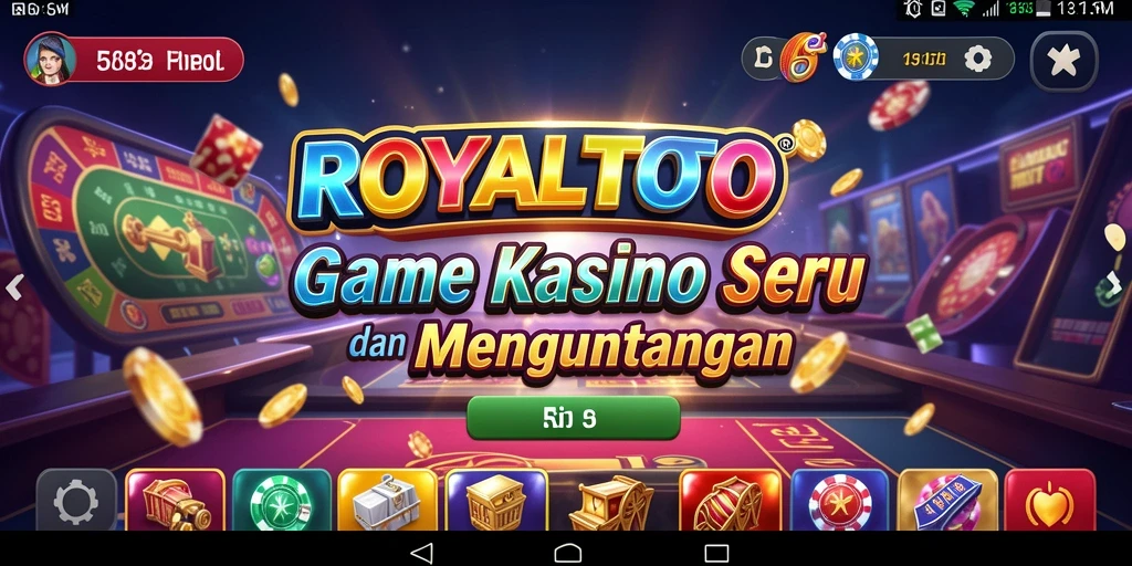 Screenshot gameplay ROYALTOTO yang menunjukkan keseruan permainan Kasino.