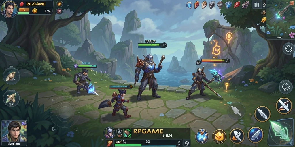 Tampilan menarik dari gameplay RPGAME dengan strategi mendebarkan.