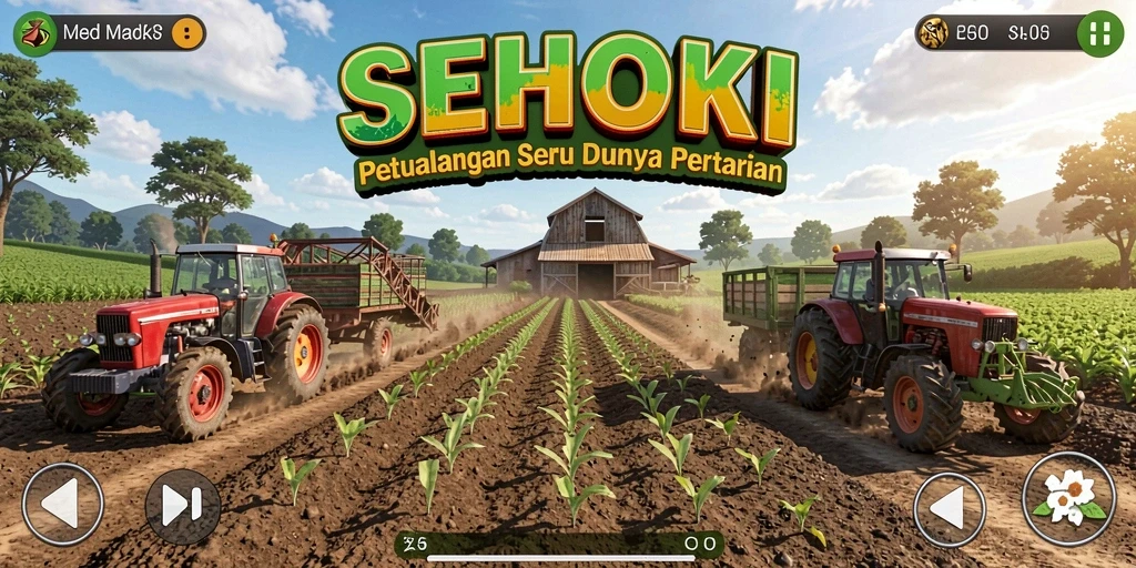 Gameplay seru SEHOKI dengan berbagai aktifitas pertanian