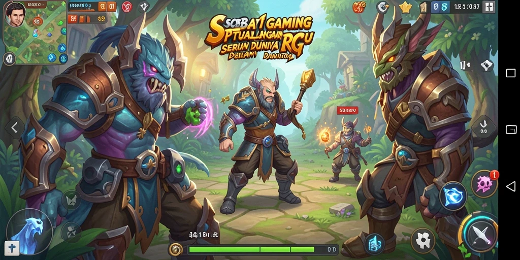 Tampilan seru gameplay RPG SOBATGAMING yang menantang.