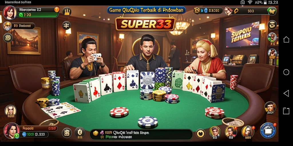 Tampilan menarik gameplay QiuQiu di SUPER33.