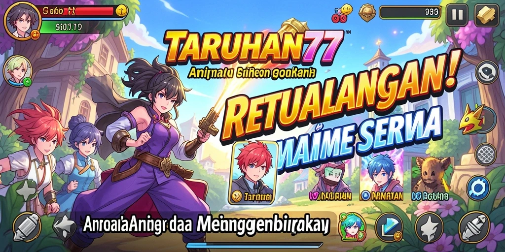 Tangkapan layar TARUHAN77 menampilkan aksi seru dalam dunia anime.