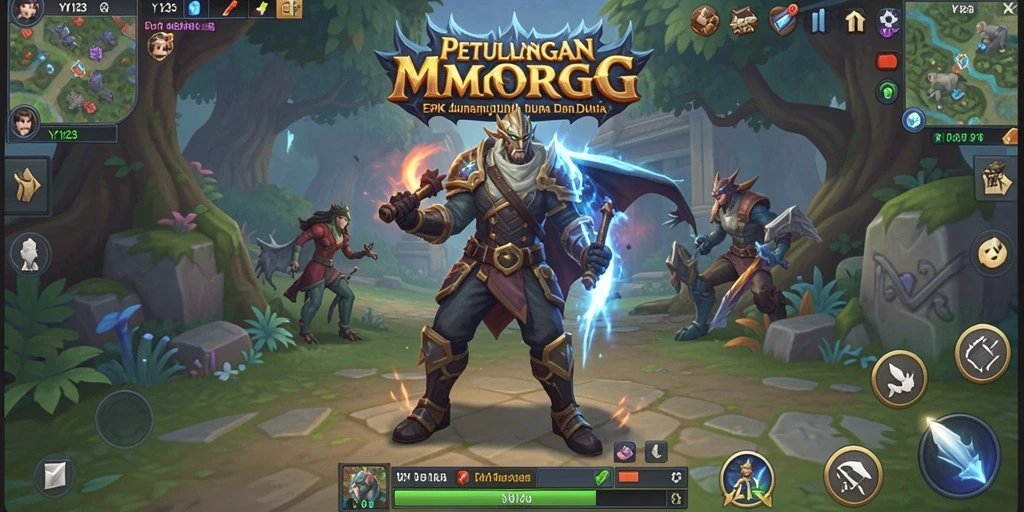 Gameplay seru dalam YY123 yang menunjukkan pertarungan epik antar pemain.