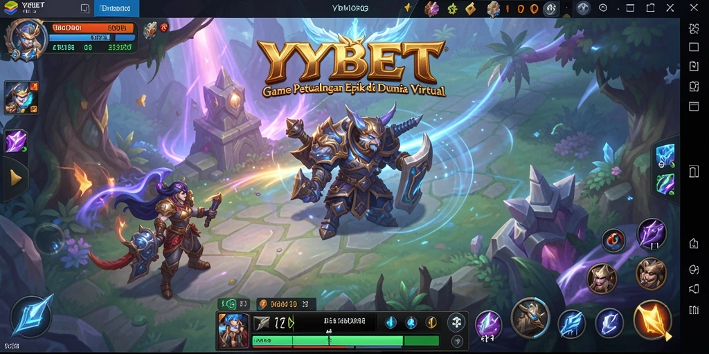 Screenshot gameplay YYBET menampilkan aksi seru dalam pertempuran MMORPG.